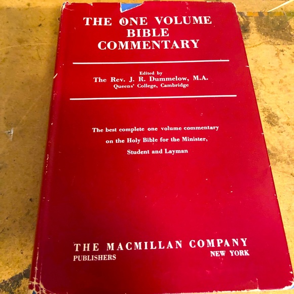ONE VOLUME BIBLE COMMENTARY By John R. Dummelow - Hardcover - Picture 1 of 16